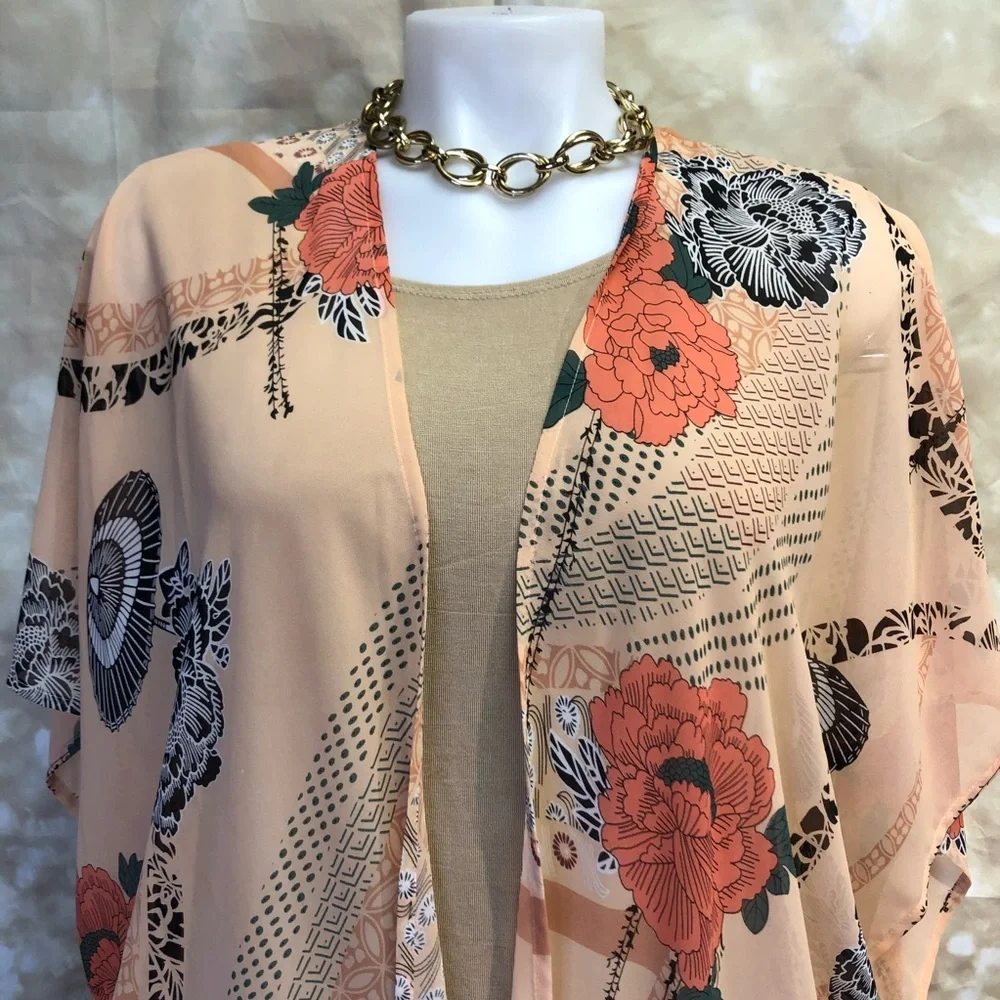 Women Daniel Rainn kimono/duster OS - Picture 2 of 7